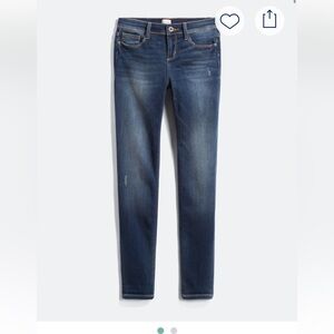 id:23 Carrie Girlfriend Jeans Size 28 Blue Skinny Dark Wash SO SOFT!